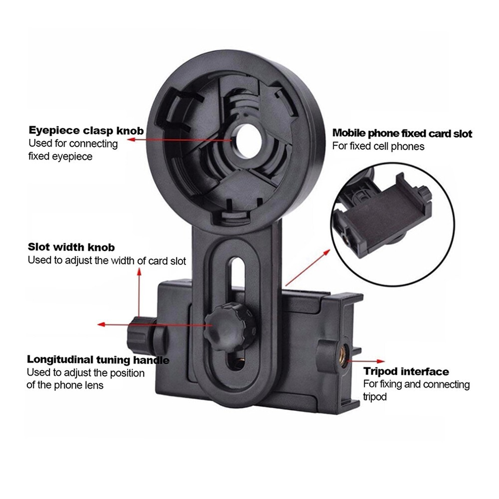 Cellphone Spotting Scope Mount Adapter Astronomical Telescope Smartphone Adapter