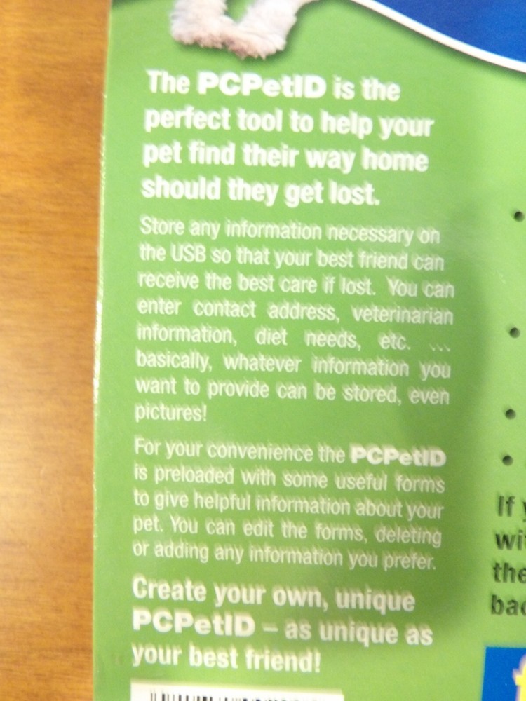 Pet ID Find my Home Create a Unique ID tag PC ready