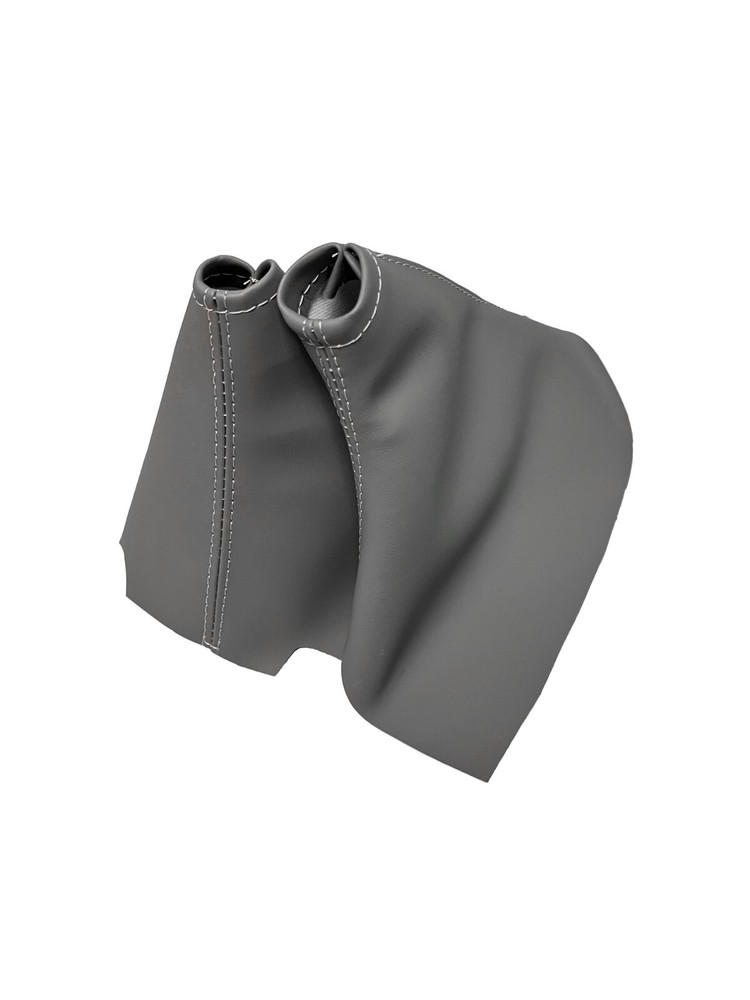Shift & Ebrake Boot For C6 2010 2011 2012 2013 Manual Dark Titanium Gray Vinyl