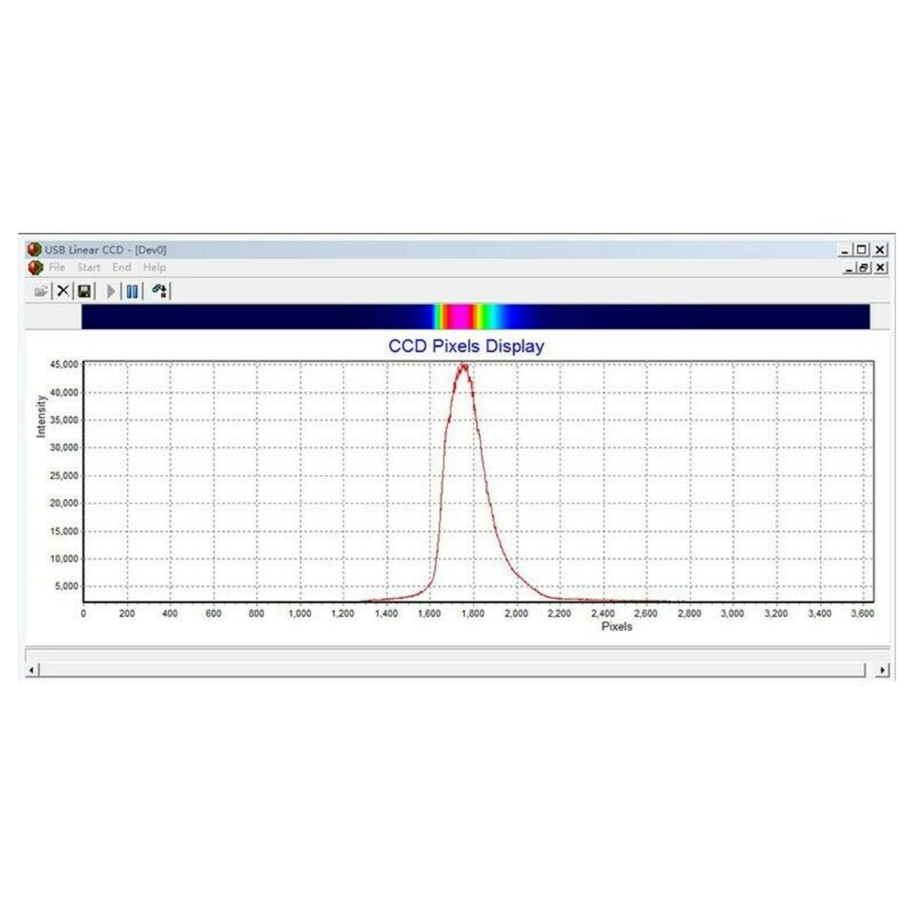 USB Linear CCD Array High Resolution TCD1304 Integration Time 1ms-100ms T-top