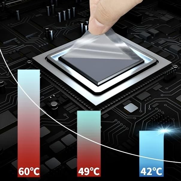 4 Pack Thermal Pad Highly Efficient Conductivity Heat Resistant Silicone