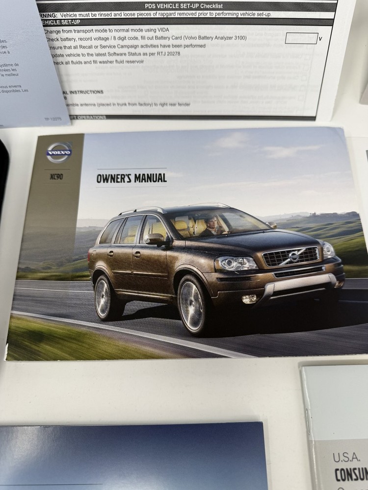 2013 Volvo XC90 Owners Manual OEM Complete Set