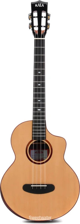 Kala Contour Series Baritone Ukulele - Natural Spruce