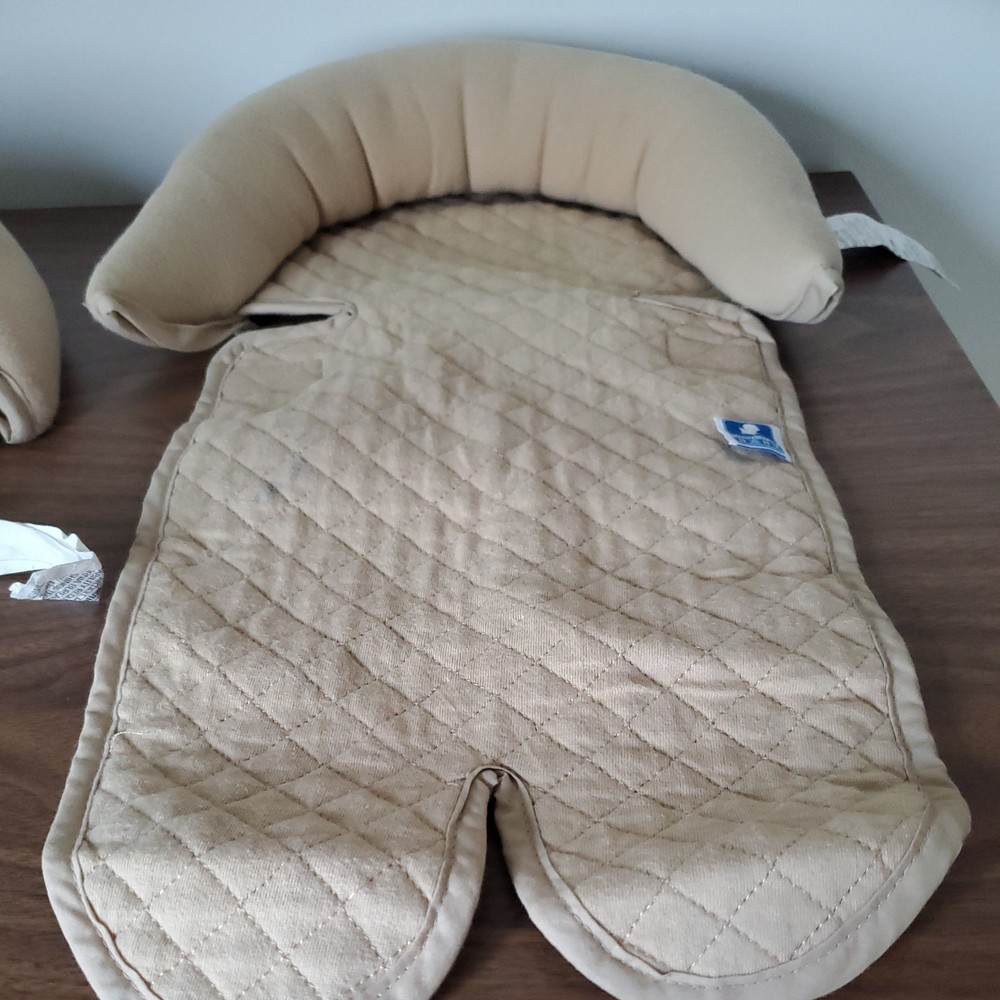 Double Headrest Support For Baby - beige