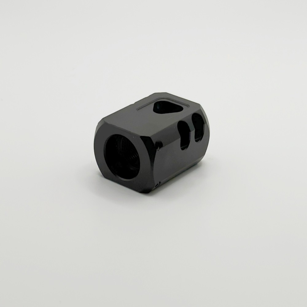 2 PACK BLACK Muzzle Brake Compensator 1/2''x28 TPI For 9mm