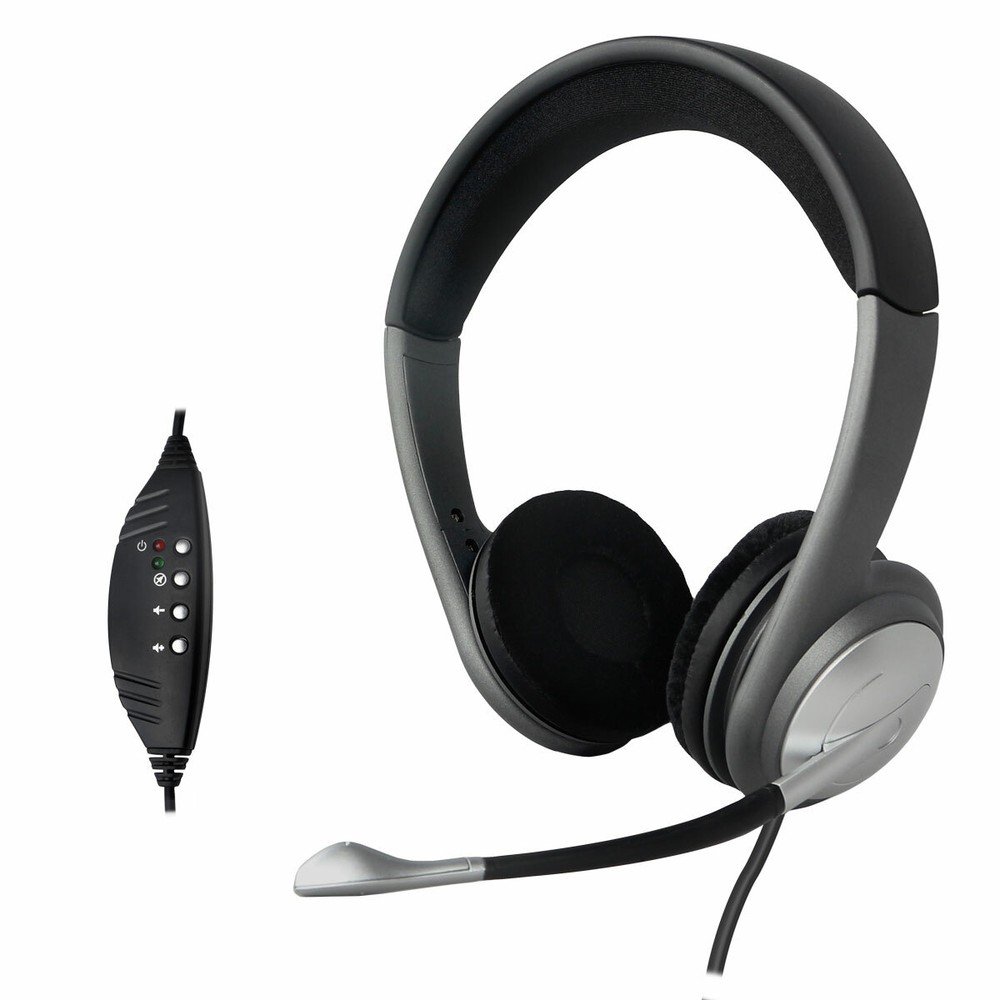 Open Box-USB Stereo Headphone with Built-in Microphone