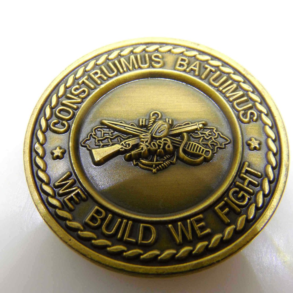 U.S. NAVAL MOBILE CONSTRUCTION BATTALION FIVE CHALLENGE COIN