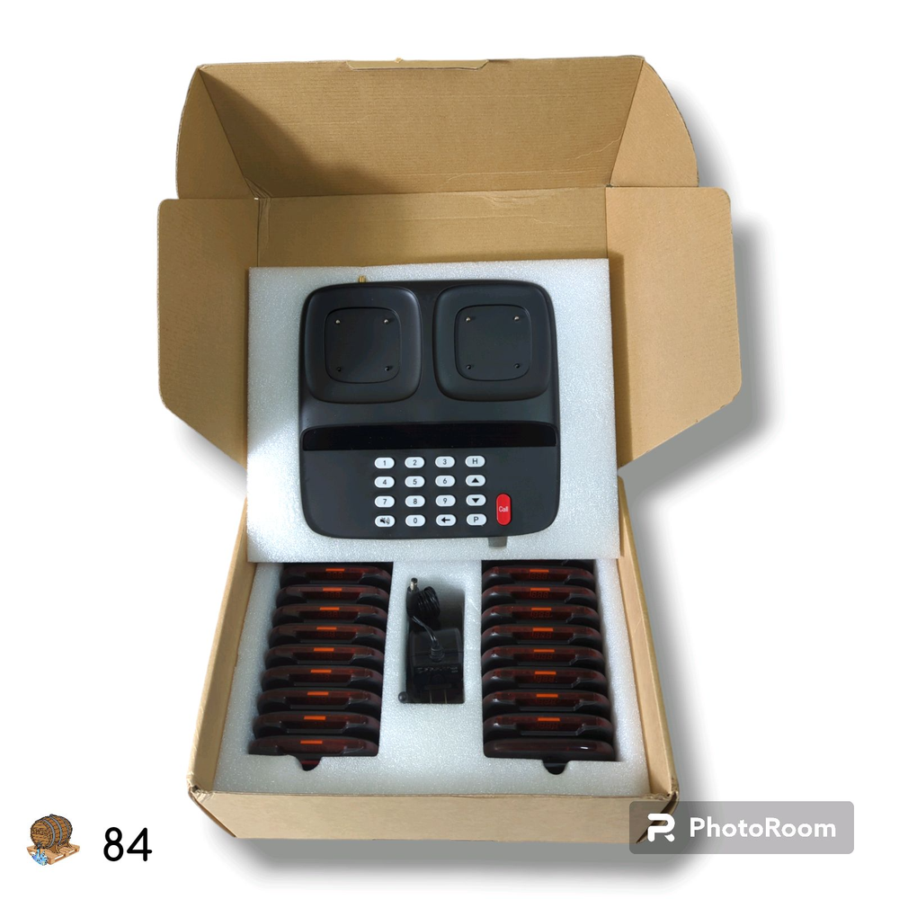 AGJ Restaurant Pager System Wireless Calling System w/ 20 Pagers Beeper Buzzer