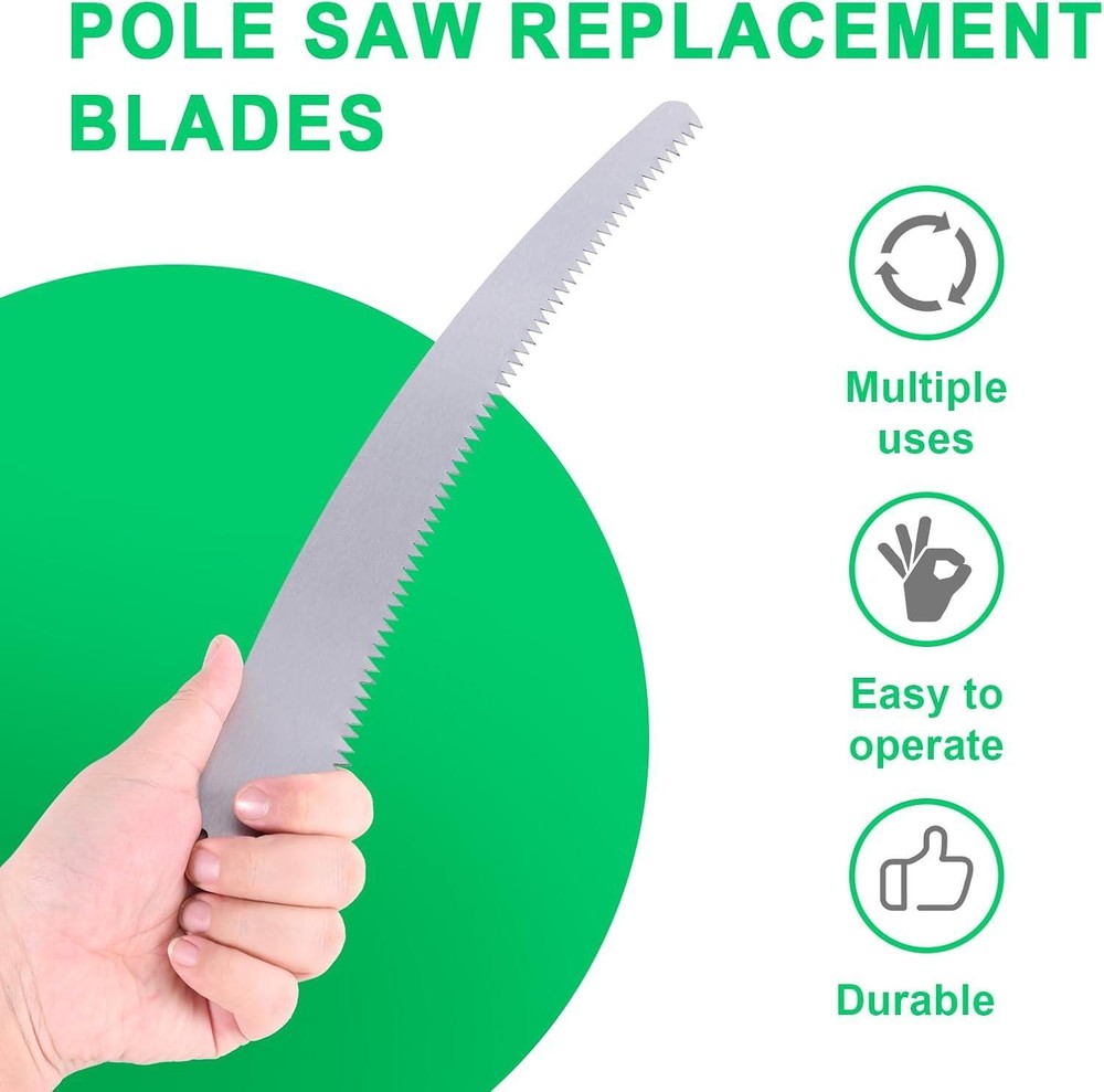 Pole Saw Blade, Steel Pole Saw Blade Replacement Silver Tree Pruner Pole Saw