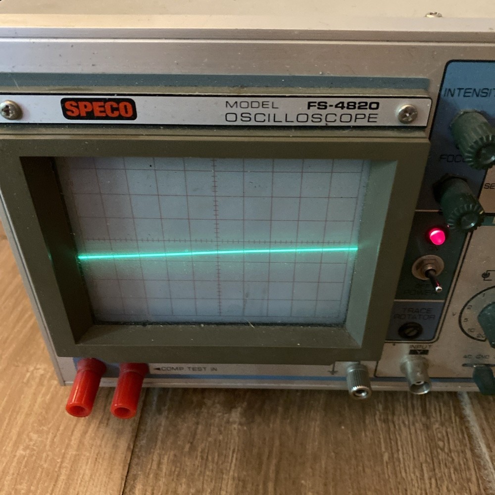 Speco Fs-4820 Oscilloscope Assembly Untested Powers On , For Parts