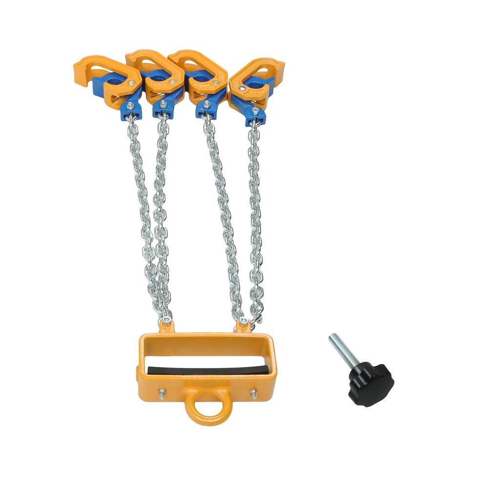 Chain Drum Lifter 4400lbs / 2Ton Loading Capacity for 55 Gallon 4 Hooks & Chains