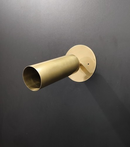 Raw brass Mini ceiling - spot light - sputnik light Italian brass light