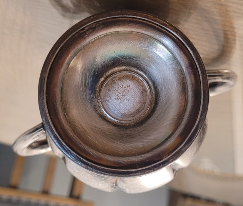 Vintage Silver Plated Sugar Bowl With Lid