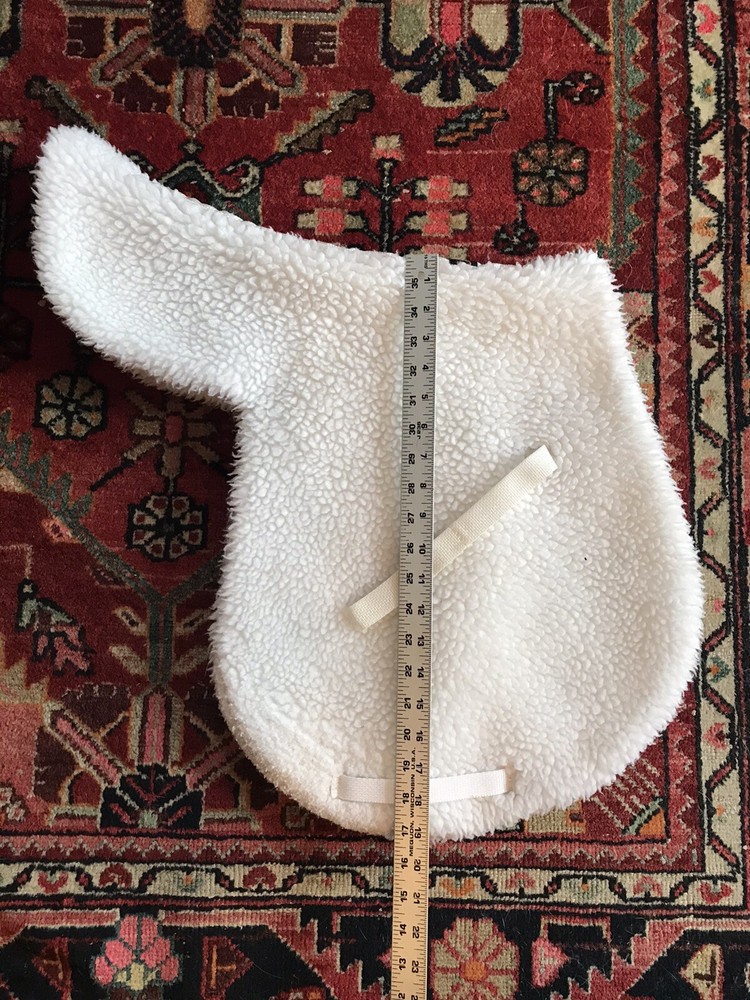 Canterbury White Fleece Saddle Pad