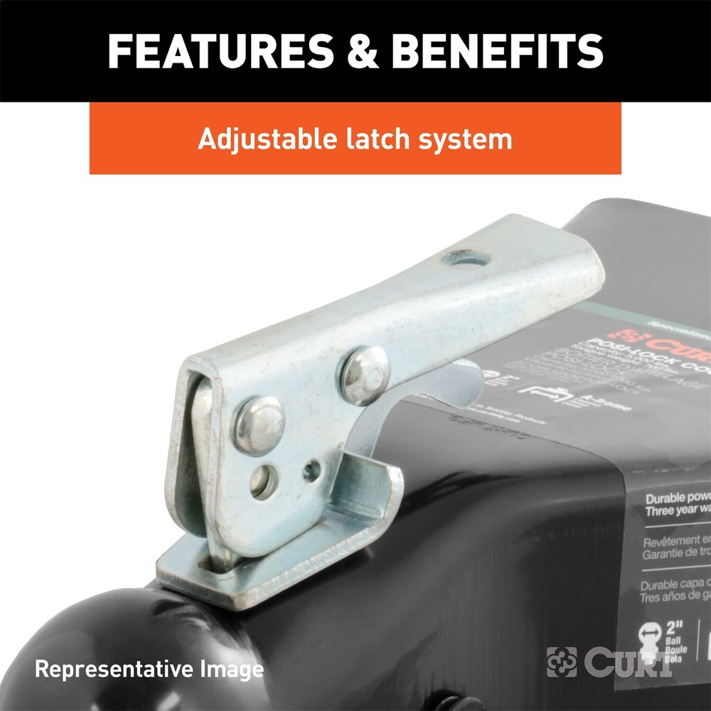 CURT 25294 Replacement 2" Posi-Lock Coupler Latch for A-Frame Couplers