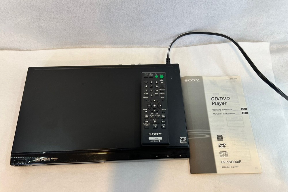 Sony DVP-SR200P DVD Player with Remote~works Tested