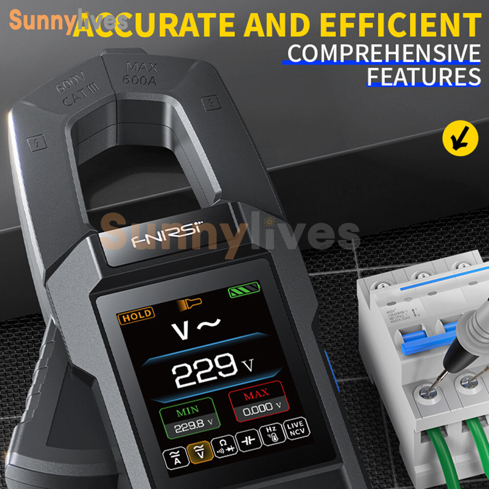 FNIRSI DMC-100 Digital Multimeter Tester AC DC Voltage Current NCV Clamp Meter