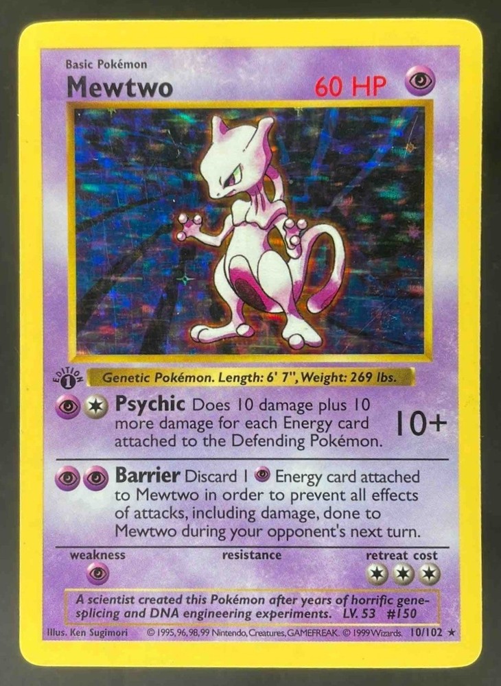 1999 Pokemon Base Set 1st Edition Complete Set MP NO CHARIZARD