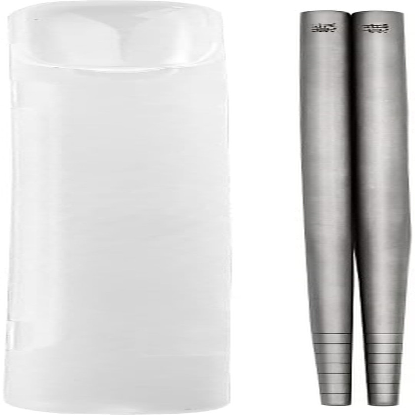 Pure Titanium Chopsticks 1 Pair with Carry Case, 9' Lightweight Reusable Travel