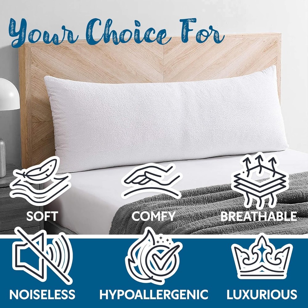 Terry Cotton Pillow Protector Standard Size - 4-Pack - (20 x 26)