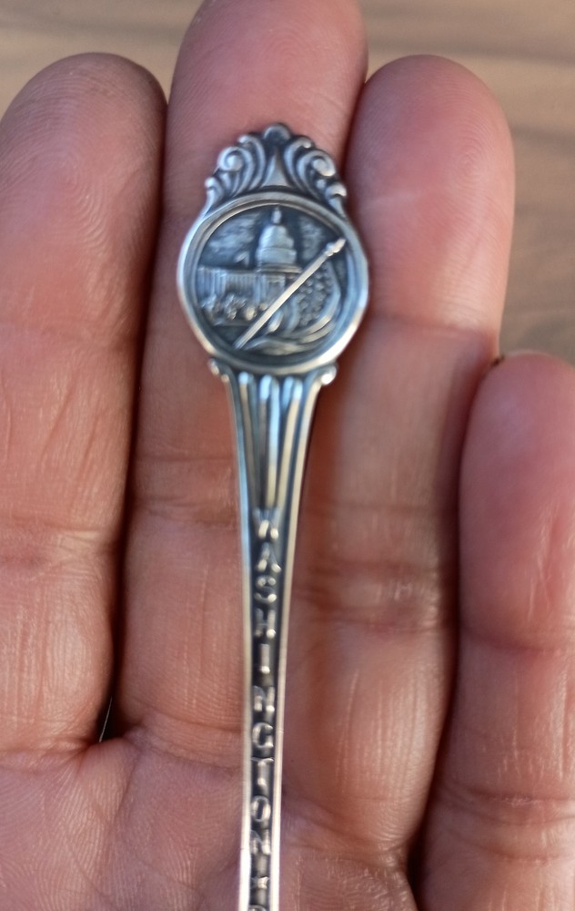 Sterling Silver Washington DC Souvenir Spoon