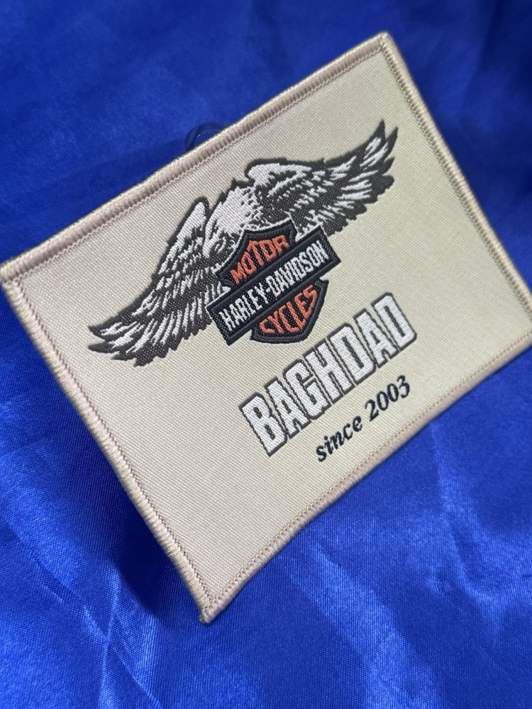 harley davidson BAGHDAD Since 2003 Cloth Patch, Theatre Made