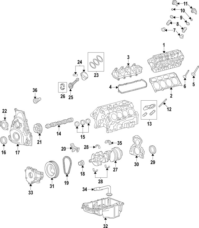 Genuine GM Ring Kit 12735470