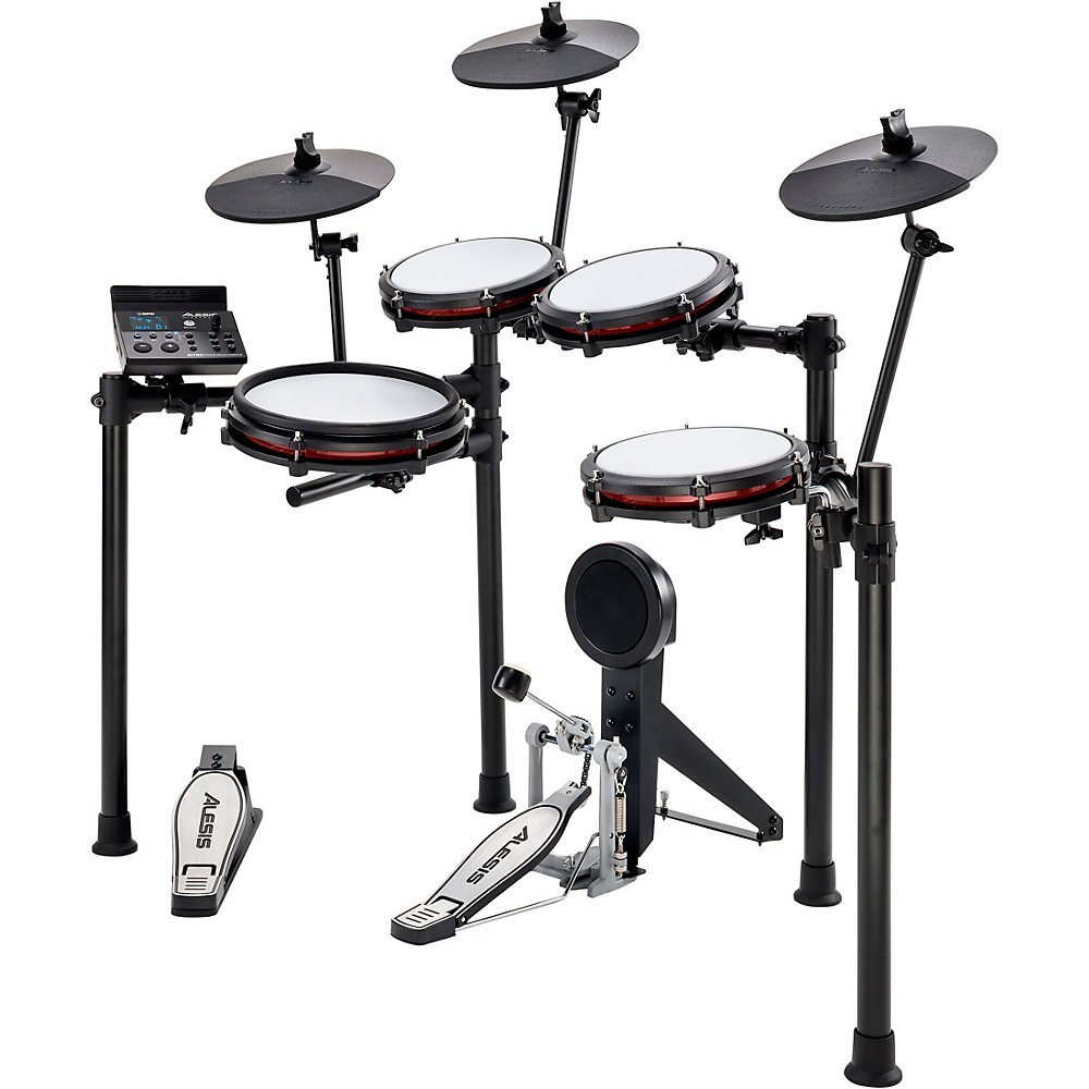 Alesis Nitro Max 8-Piece Electronic Drum Set With Bluetooth and BFD Sounds Black