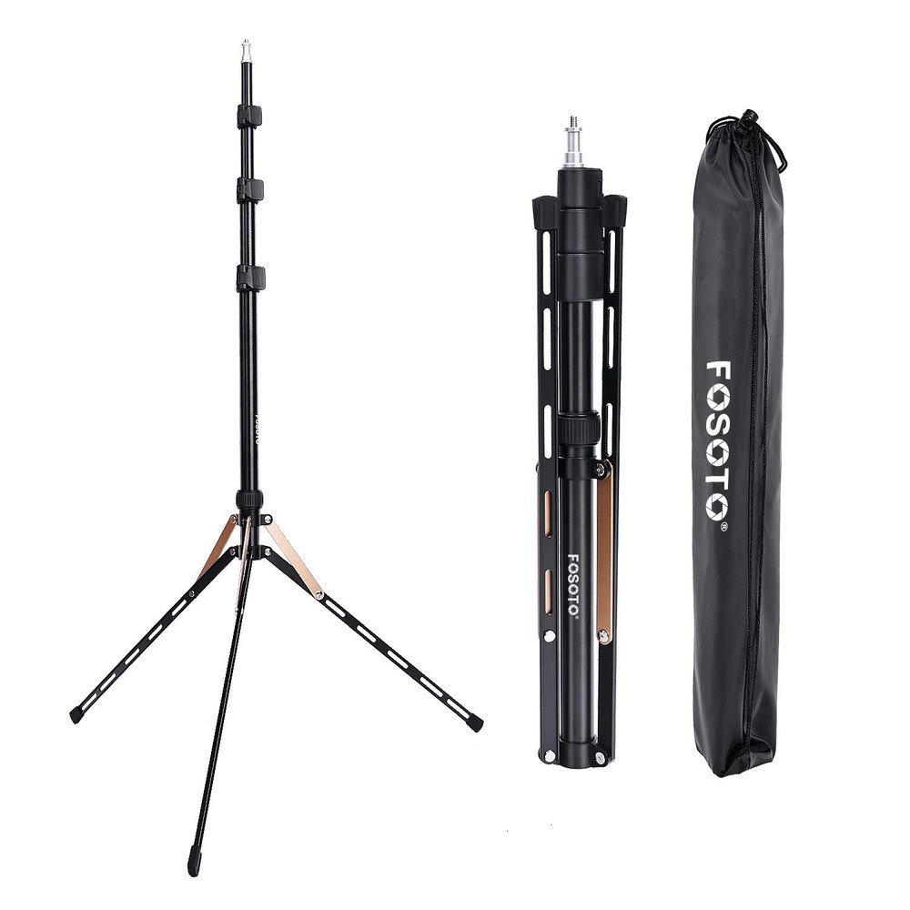 75in Fold Video Tripod Light Stand Super Lightweight Compact for Speedlight, ...