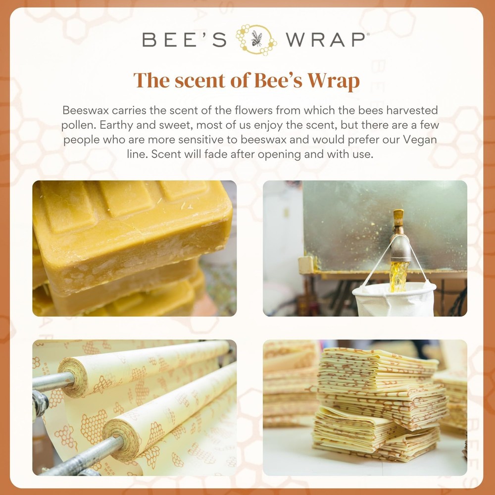 Bee's Wrap Beeswax Wraps for Bread - Beeswax Bread Wrap for Sourdough & Bread...