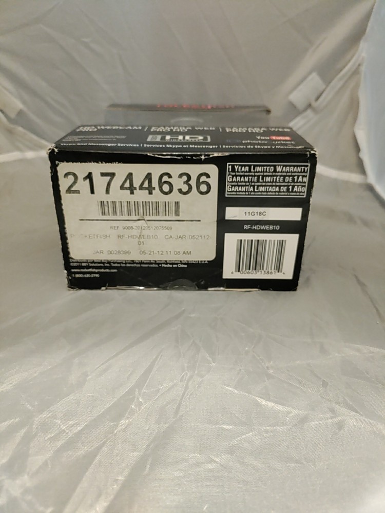 Rocketfish RF-HDWEBL10 1080p HD Camera Webcam