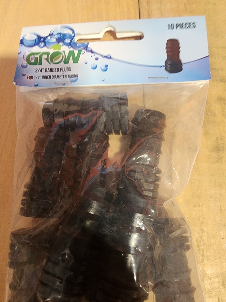 Grow1 Barbed Plug - 3/4" (10 pack)