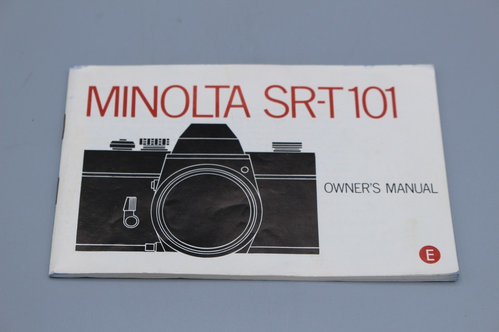 Minolta SR-T101 Owner's Manual