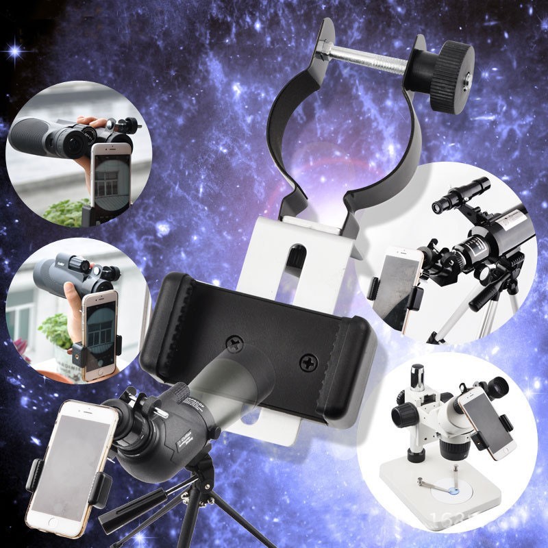 Universal Mobile Cell Phone Adapter Clip Mount Holder for Telescope Microscope