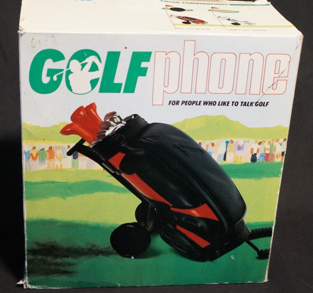 MICROTEL Golf Bag Phone  Black/Red / Open Box / Tested / Works