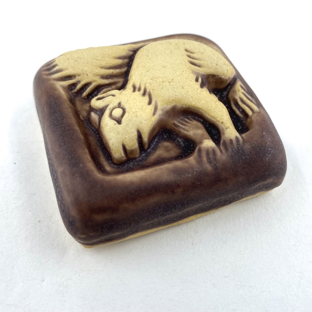 Squirrel 2x2” Ceramic Art Tile by Gretchen Kramp