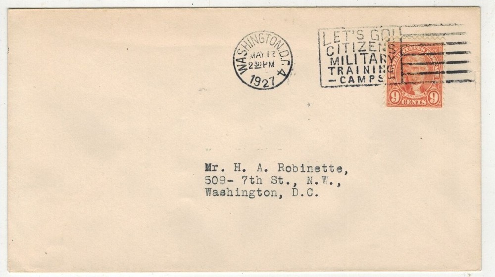 1927 OLD FIRST DAY ISSUE 641 9c THOMAS JEFFERSON TO ROBINETTE $75