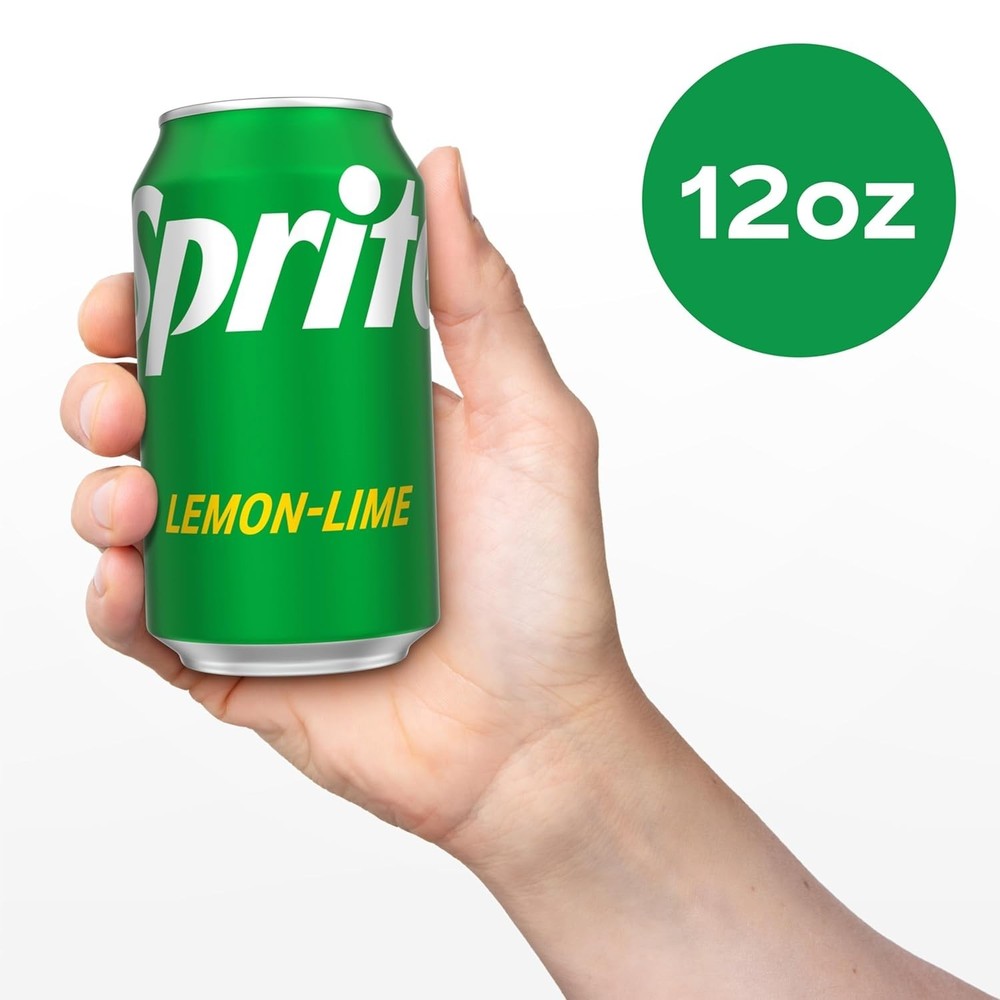 Sprite Lemon Lime Soda Soft Drinks, 12 fl oz, 12 Pack,Cans