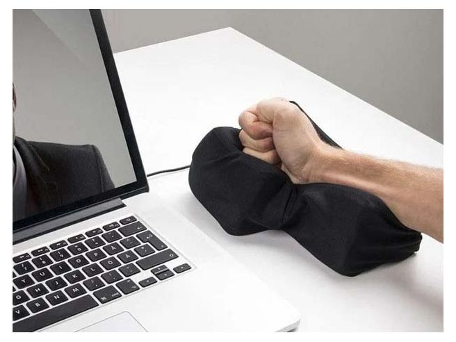 Big USB Enter Key Mouse Anti Stress Button Decompression Computer Any Vent Pillo