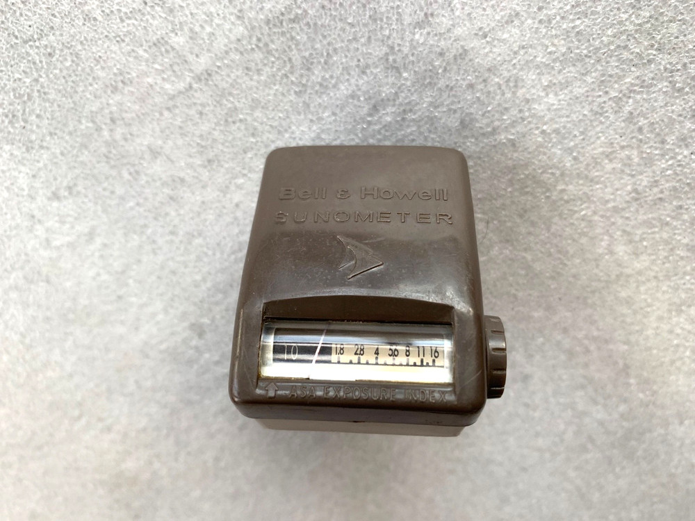 Vintage Bell & Howell SunoMeter Camera Flash Light Exposure Meter-Tested