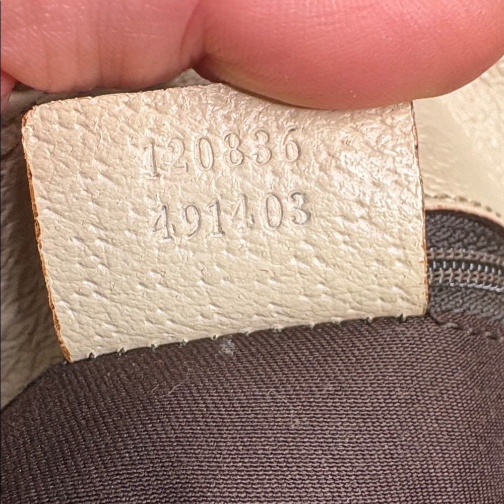 Gucci Beige and Brown Shoulder Bag