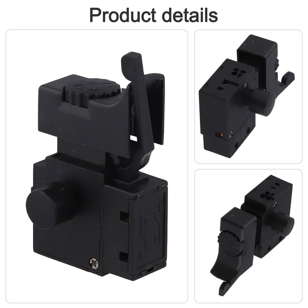FA2-6/1BEK Black 6A 250V Electric Drill Speed Control Trigger Button Switch