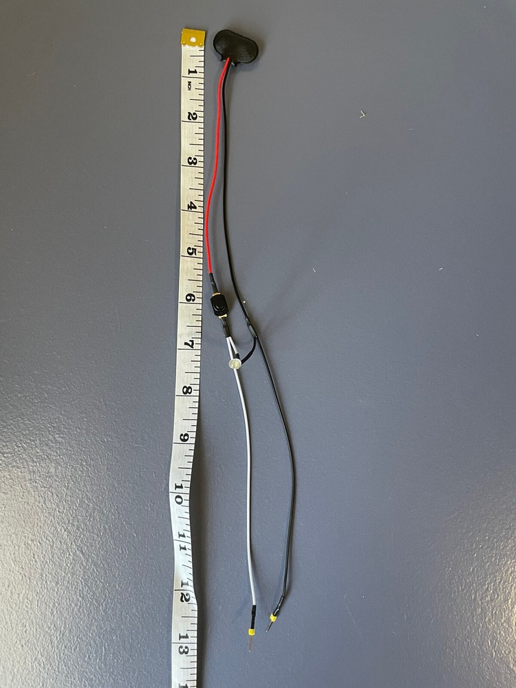 9 Volt Battery Snap Connector with On/Off Push-Button Switch & LED