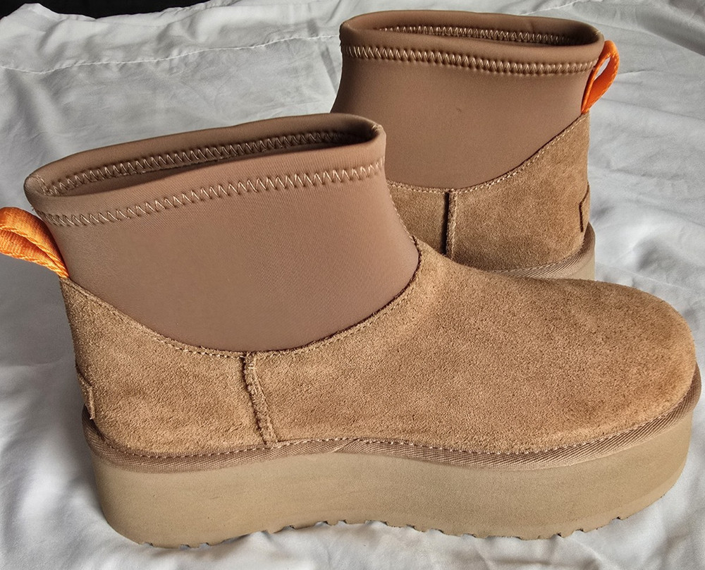 UGG Size 9 Classic Mini Dipper Platform Chestnut NEW Boots