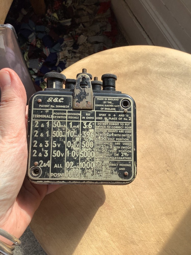 vintage collectible old voltmeter