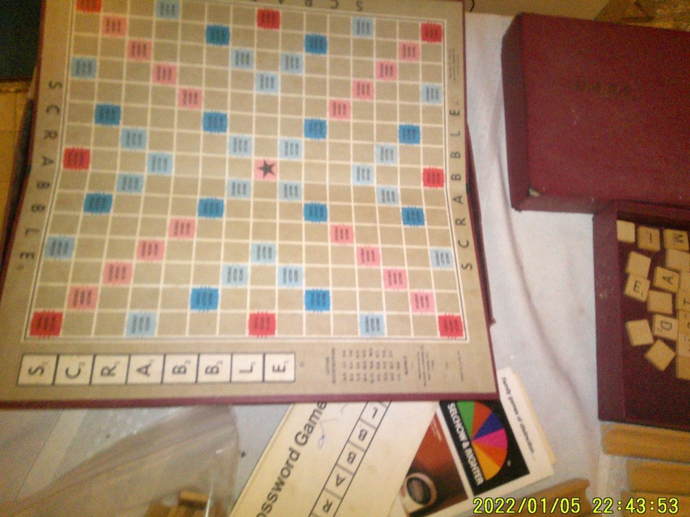 2 VINTAGE SCRABBLE BOARD GAMES