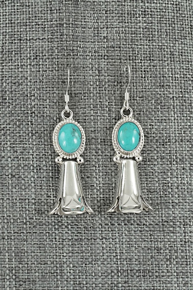 Turquoise & Sterling Silver Earrings - Sharon McCarthy