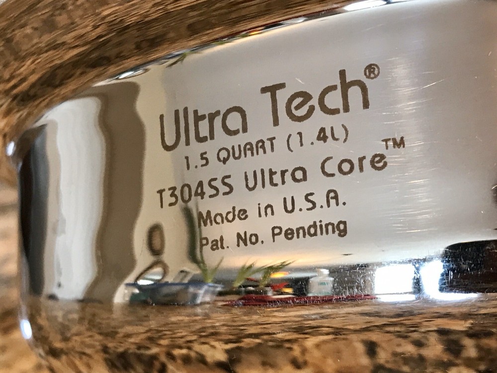 Ultra Tech 1.5 Quart Pan, T304SS, Ultra Core, Nice Condition