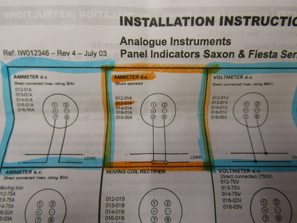 Crompton 013-01AA-FANT-B3 Electrical Meter Scale: 0-50 KVDC