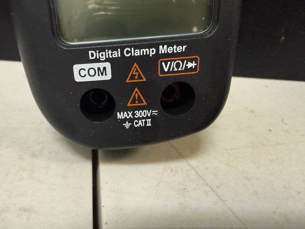 Hyper Tough Digital Clamp Meter AC DC 300V LCD Display Diode & Continuity Check